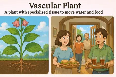 vascular plant Simple Definition