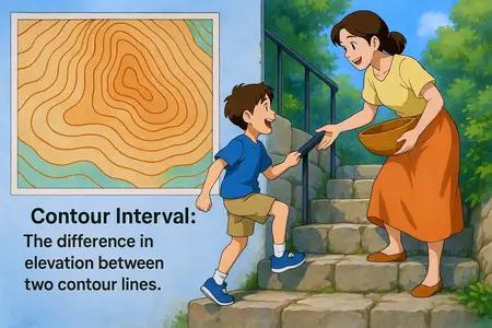 contour interval Simple Definition