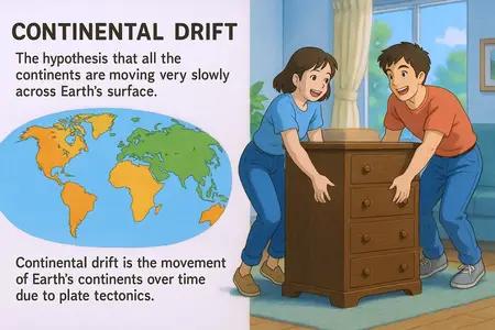 continental drift Simple Definition