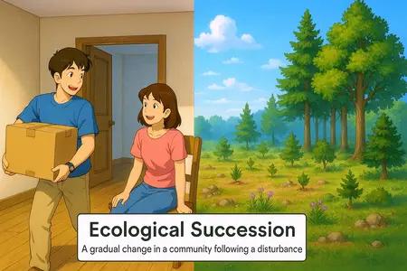 ecological succession Simple Definition