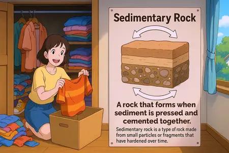 sedimentary rock Simple Definition