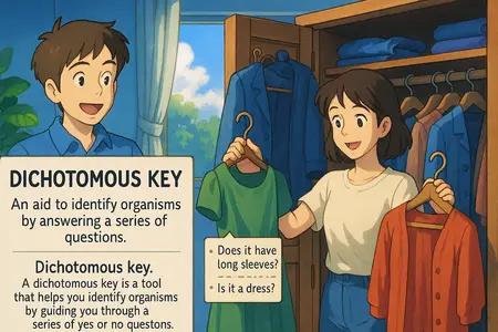 dichotomous key Simple Definition