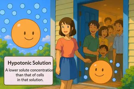 hypotonic solution Simple Definition