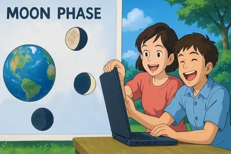 moon phase Simple Definition