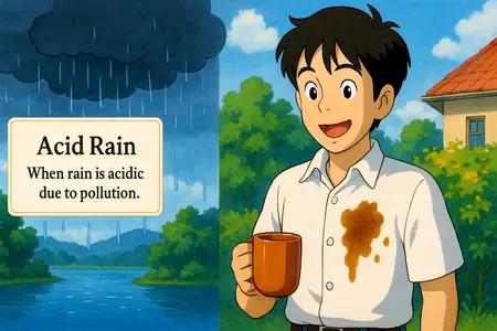 acid rain Simple Definition