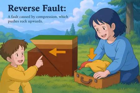 reverse fault Simple Definition