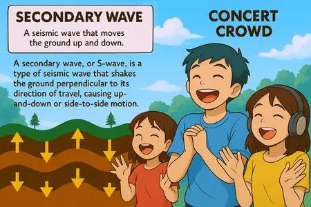 secondary wave Simple Definition
