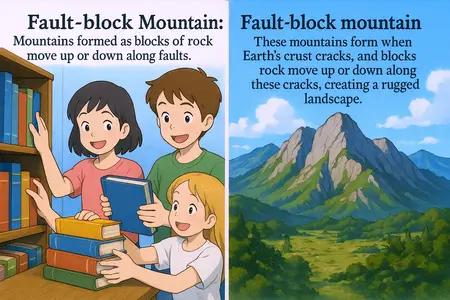 fault-block mountain Simple Definition