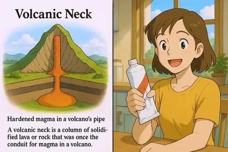 volcanic neck Simple Definition