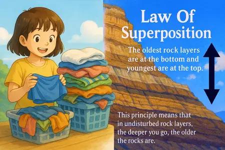 law of superposition Simple Definition