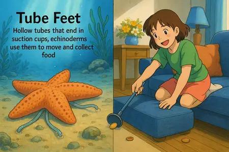 tube feet Simple Definition