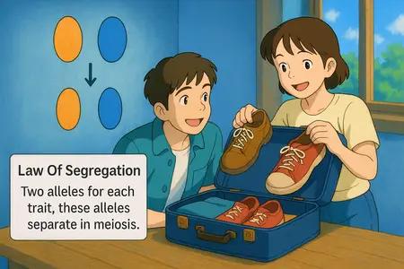law of segregation Simple Definition