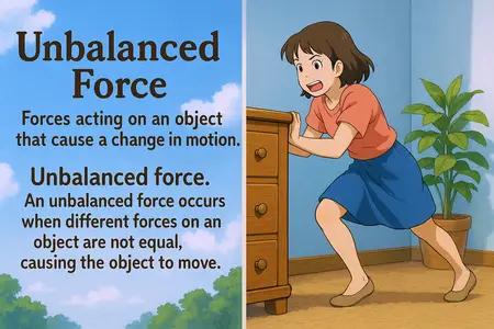 unbalanced force Simple Definition