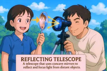 reflecting telescope Simple Definition