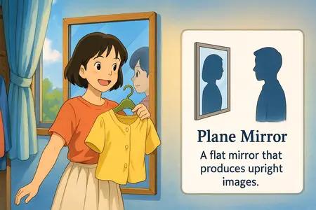 plane mirror Simple Definition