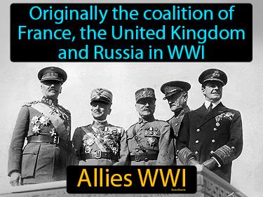 Allies WWI Simple Definition