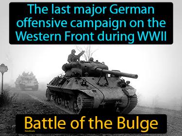 Battle of the Bulge Simple Definition