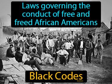 black codes Simple Definition
