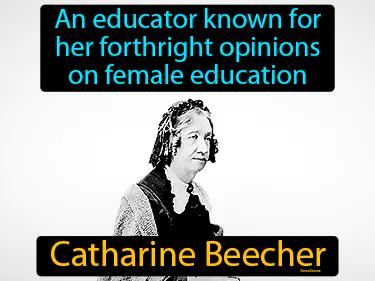 Catharine Beecher Simple Definition