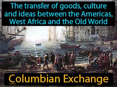 Columbian Exchange Simple Definition