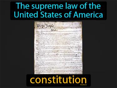 constitution Simple Definition