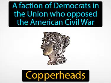 Copperheads Simple Definition