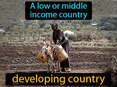 developing country Simple Definition