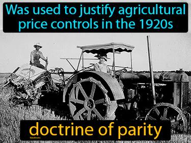 doctrine of parity Simple Definition