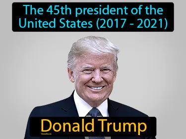Donald Trump Simple Definition