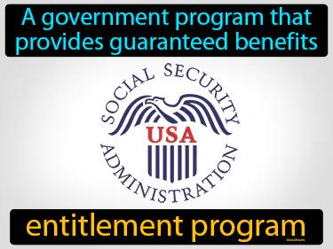 entitlement program Simple Definition