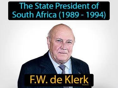 F W de Klerk Simple Definition