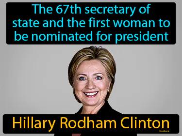 Hillary Rodham Clinton Simple Definition