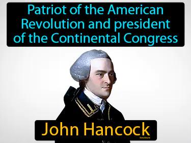 John Hancock Simple Definition