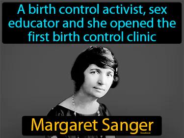 Margaret Sanger Simple Definition
