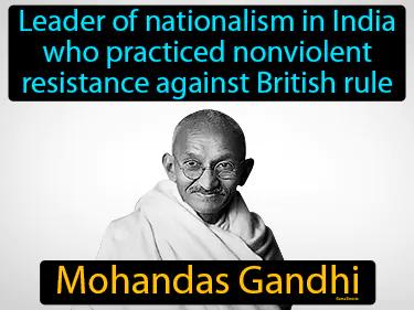 Mohandas Gandhi Simple Definition