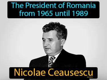 Nicolae Ceausescu Simple Definition
