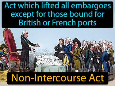 Non-Intercourse Act Simple Definition