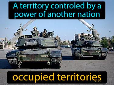 occupied territories Simple Definition