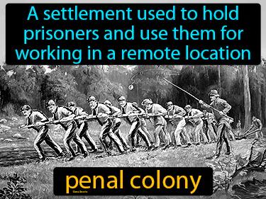 penal colony Simple Definition