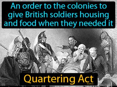 Quartering Act Simple Definition