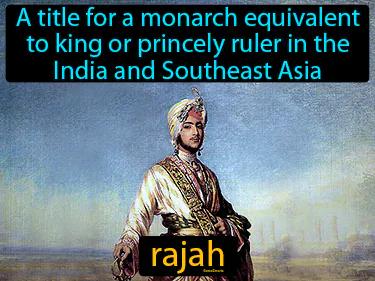 rajah Simple Definition