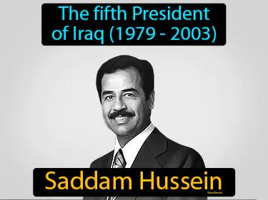 Saddam Hussein Simple Definition