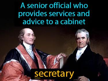 secretary Simple Definition