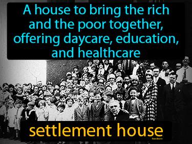 settlement house Simple Definition