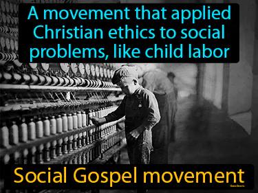 Social Gospel movement Simple Definition