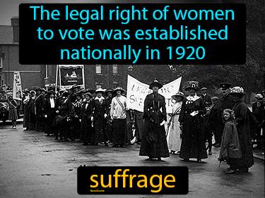 suffrage Simple Definition