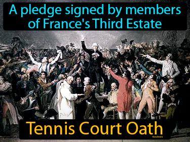Tennis Court Oath Simple Definition