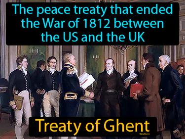 Treaty of Ghent Simple Definition