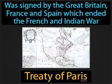 Treaty of Paris Simple Definition