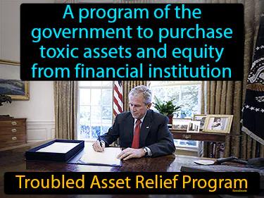 Troubled Asset Relief Program Simple Definition